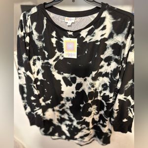 Black/white w grey L new w tags LuluRoe